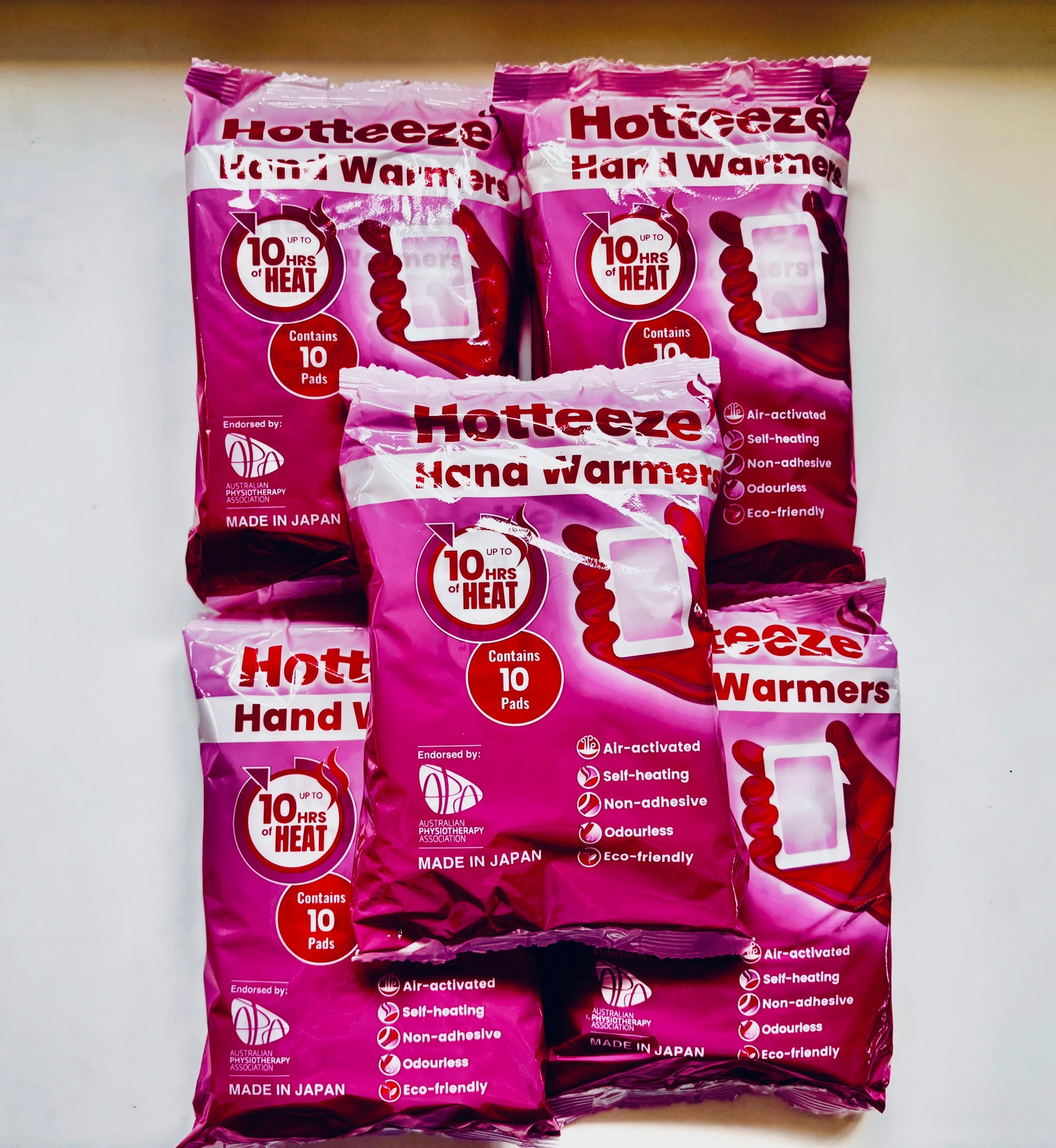 BOX Hotteeze Hand Warmers (48 packs = 480 pads) FREE SHIPPING!