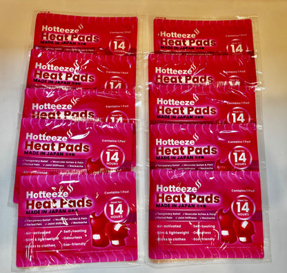 Hotteeze Heat Pads (5 packs = 50 pads)