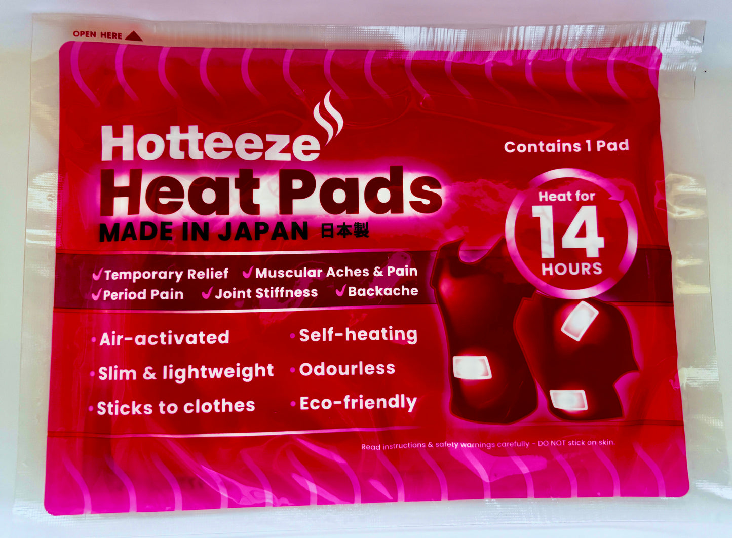 Hotteeze Heat Pads (5 packs = 50 pads)