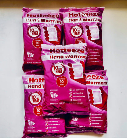 BOX Hotteeze Hand Warmers (48 packs = 480 pads) FREE SHIPPING!