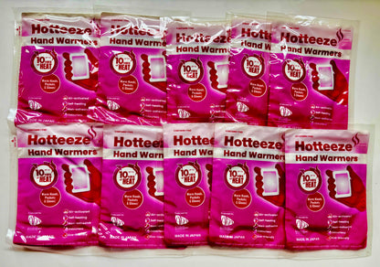 Hotteeze Hand Warmers (10 packs = 100 pads)